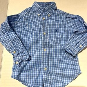 Boys long sleeve Polo Ralph Lauren size 2T long sleeve button down shirt